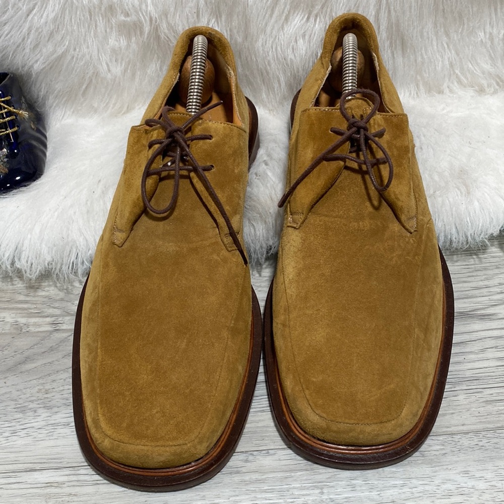 Rare vantage Mens City Slicker Suede Leather Shoes Made in Spain Size 11